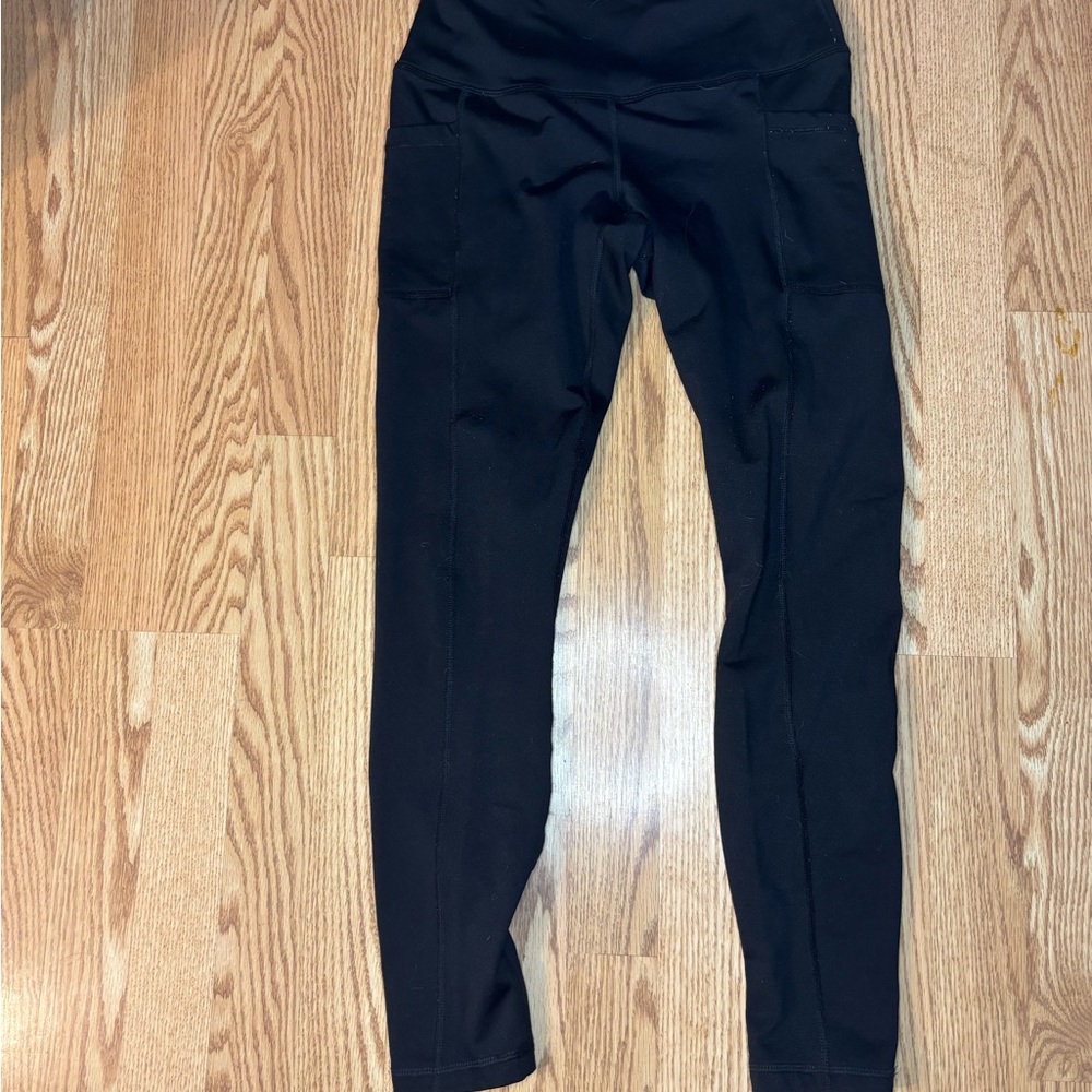 Black High-Waisted Fleece Lined Leggings